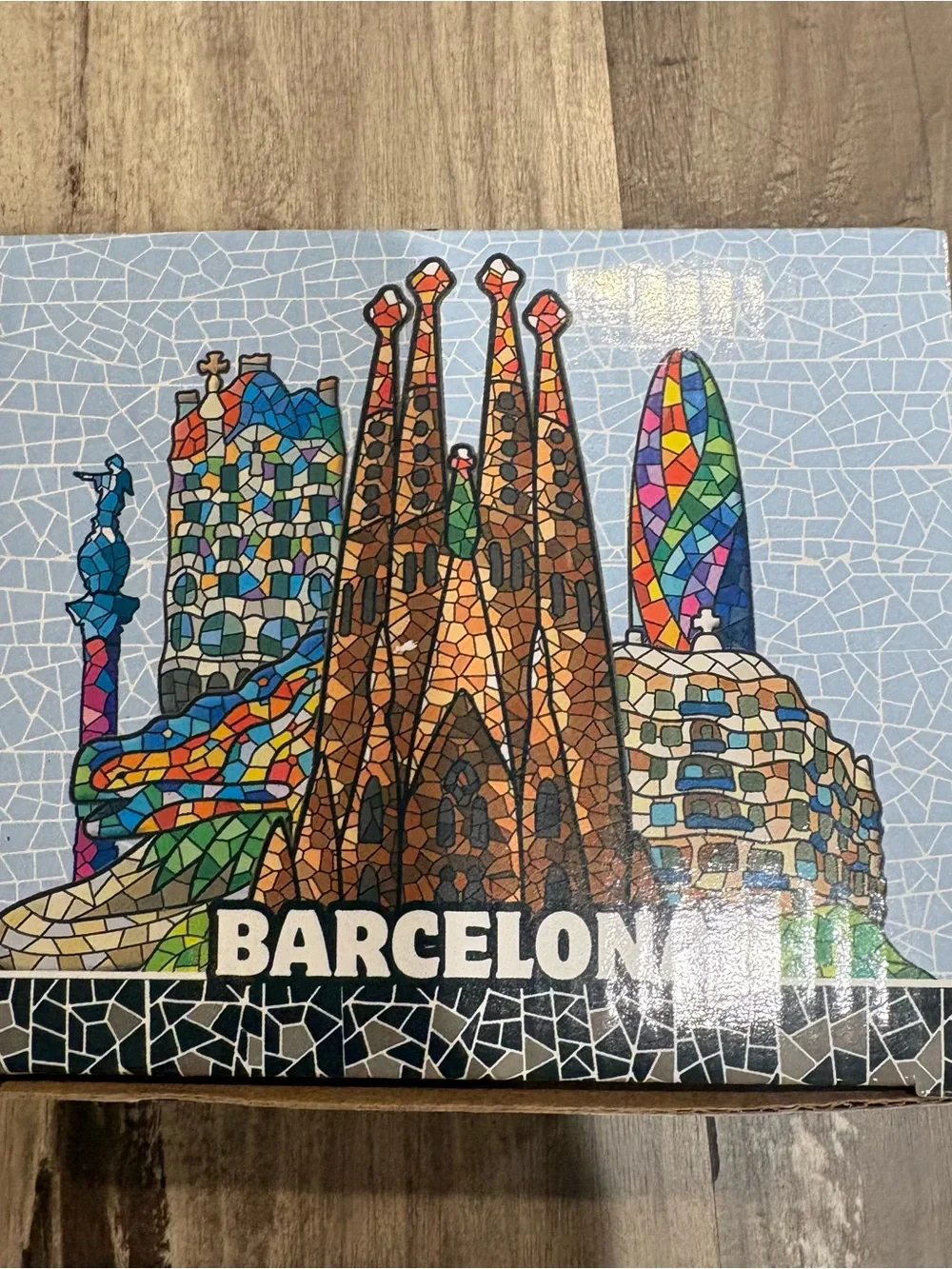 Barcelona Mosaic Ceramic Mug New In Box
